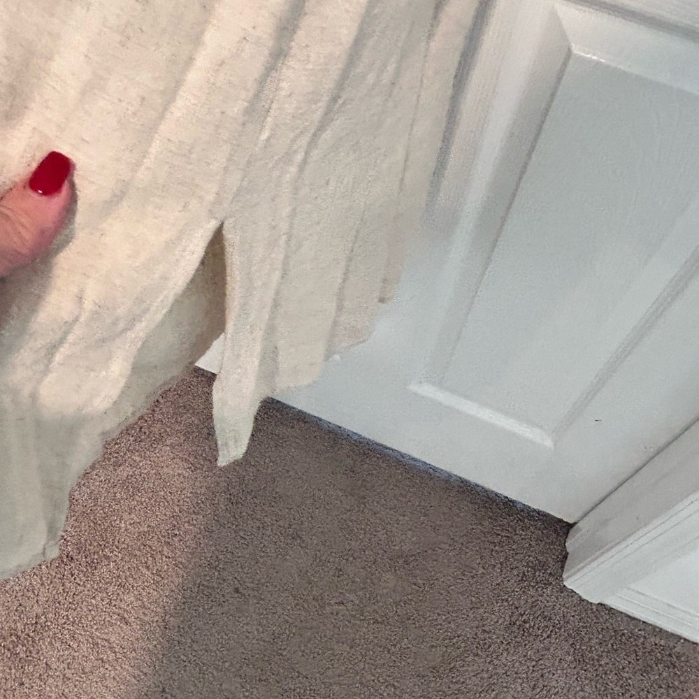 Spaghetti-Strap Cream Button-Front Midi Dress Wit… - image 8